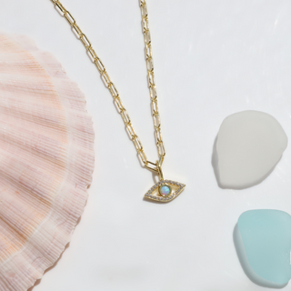 evil eye charm necklace