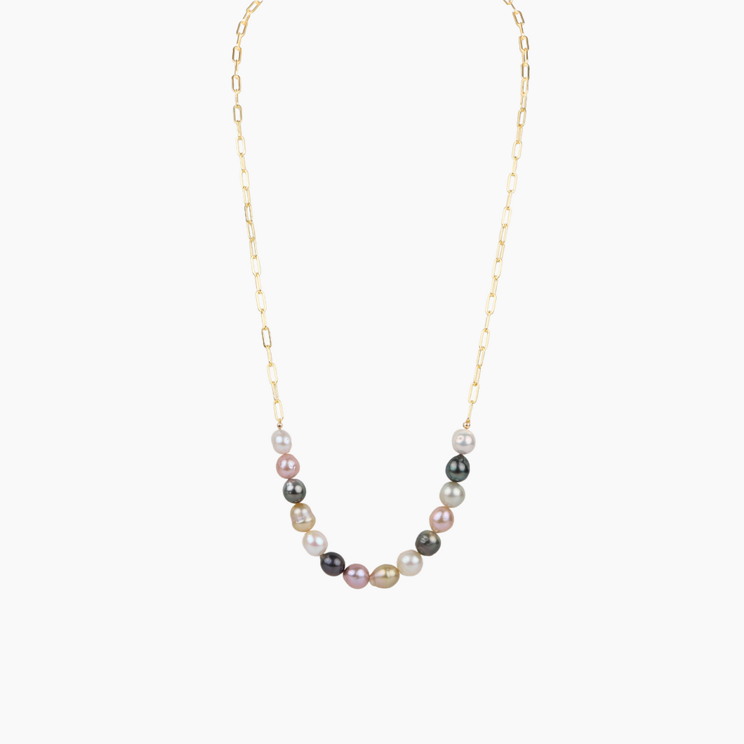 Ocean Rainbow Pearl Necklace