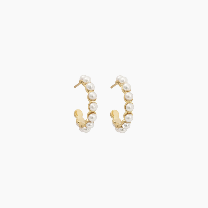Aurora Pearl Hoops