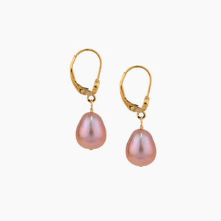 Lohe Pink Metallic Pearl Earring