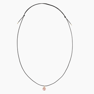 Bond Leather Pink Pearl Necklace