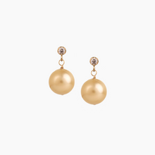 画像をギャラリービューアに読み込む, Naomi Golden South Sea Drop Studs