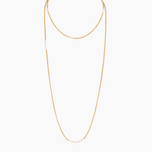 Load image into Gallery viewer, Golden Ratio White Keshi Pearl Necklace