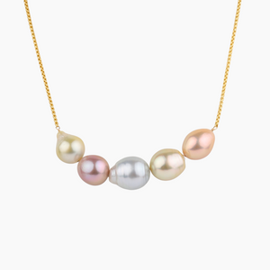 Queen Pastel Pearl Necklace