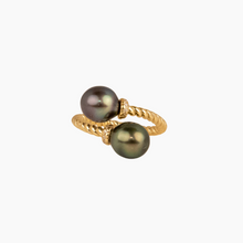 Load image into Gallery viewer, Beverly Tahitian Pearl Bypass Ring