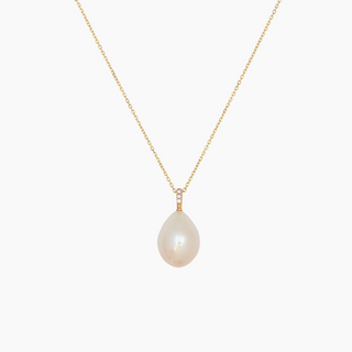 Regina Diamond Pearl Necklace