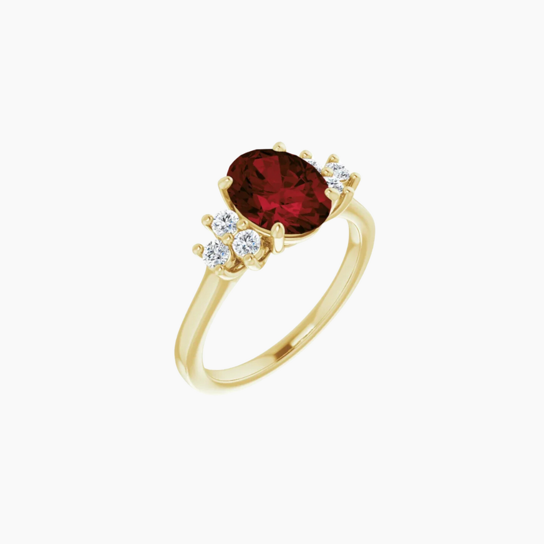 Garnet Queen Ring
