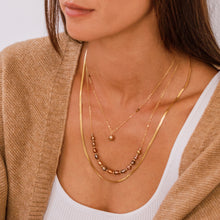 Load image into Gallery viewer, Long Thin Herringbone Necklace