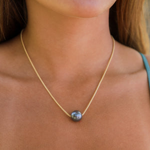 Allison Tahitian Pearl Floating Necklace
