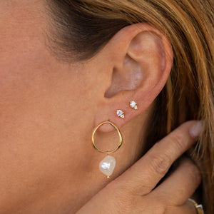 Constance Keshi Pearl Drop Earrings
