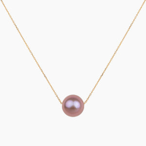 Floating AAA Pink Pearl Necklace