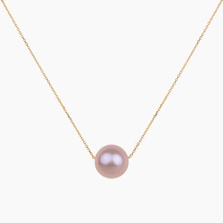 Floating Angel Metallic Pink Edison Pearl Necklace