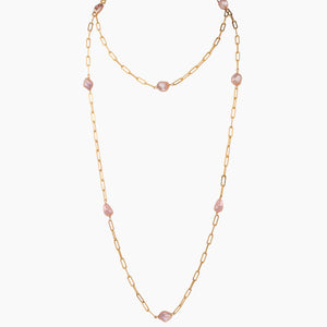 Michelle Pink Keshi Pearl Necklace