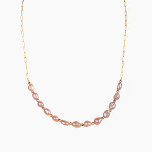 Taylor Pink Keshi Pearl Necklace