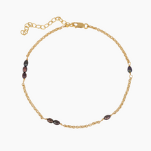 Load image into Gallery viewer, Divine Peacock Keshi Pearl Anklet