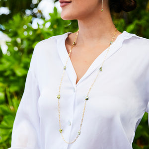 Michelle Pistachio Keshi Pearl Necklace