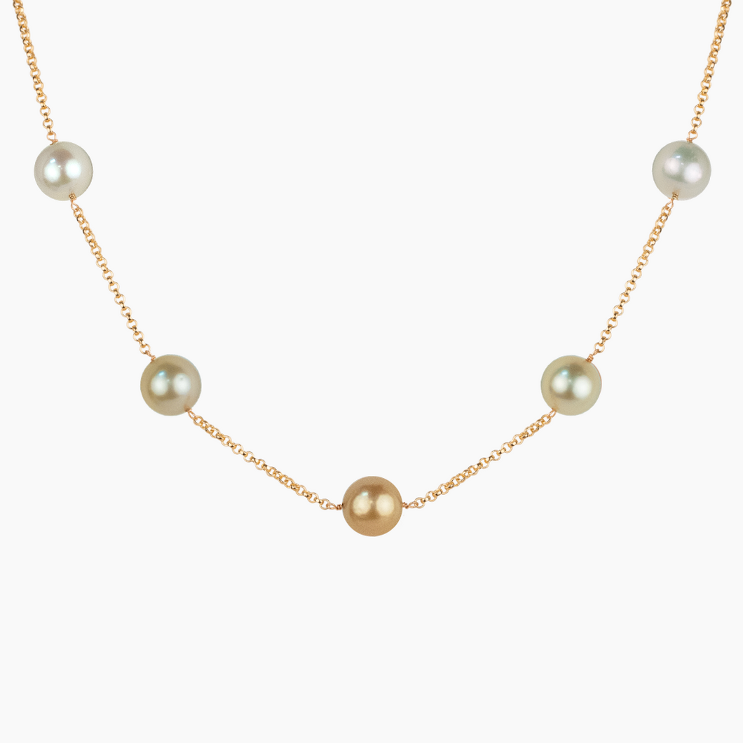Ombré Patricia Golden South Sea Pearl Necklace