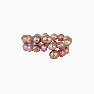 Pink Pearl Coil Bracelet
