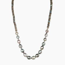Load image into Gallery viewer, Mana Nui Labradorite Pastel Tahitian Pearl Necklace