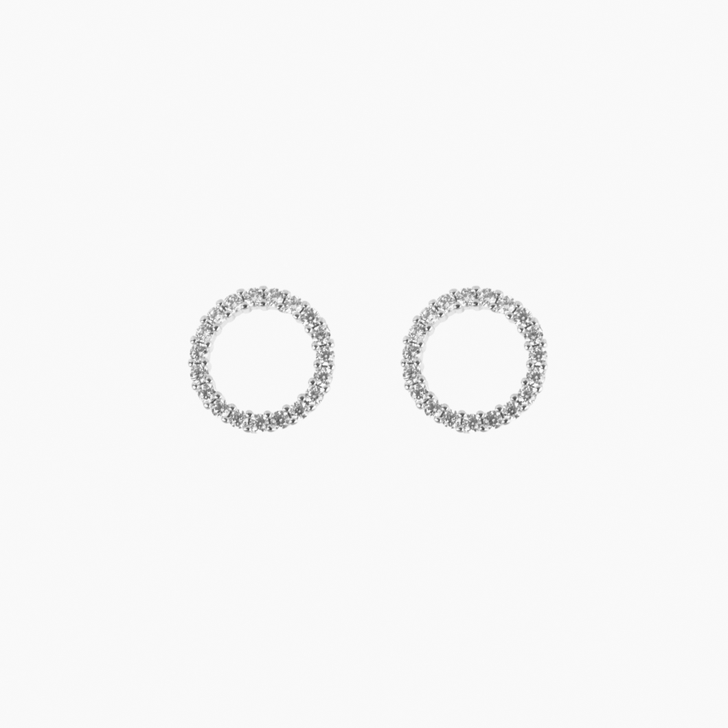 Circle Pave Stud