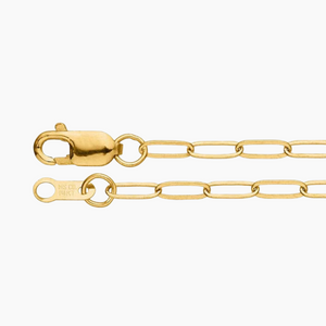 Demi-fine Paperclip Chain 10kt Gold