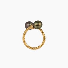 Load image into Gallery viewer, Beverly Tahitian Pearl Bypass Ring