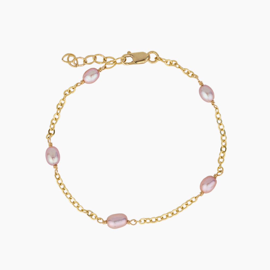 Millie Pink Keshi Pearl Bracelet