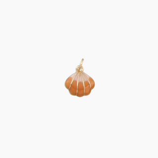 Orange Sunrise Shell Charm