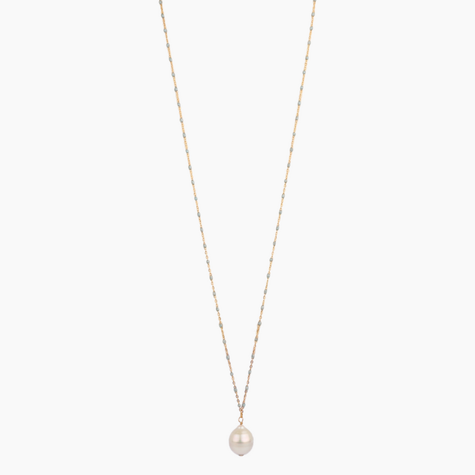 Zendaya Long Porcelain Pearl Necklace