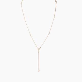 Delmar White Keshi Pearl Lariat