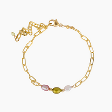 Load image into Gallery viewer, Spring Keshi Pearl Paperclip Bracelet
