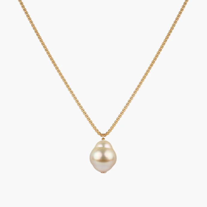 Felicia Golden South Sea Pearl Necklace