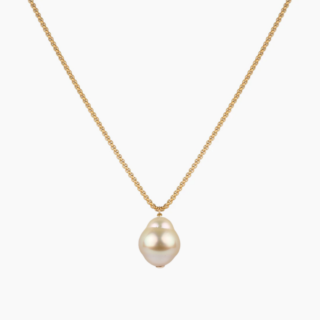 Felicia Golden South Sea Pearl Necklace