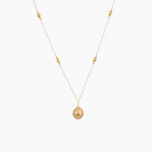 Load image into Gallery viewer, Petite Noel Golden South Sea Pearl Necklace