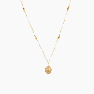 Petite Noel Golden South Sea Pearl Necklace