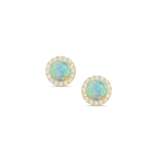 Halo Opal Studs