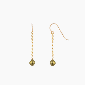 Pistachio Keshi Pearl Drop Earring