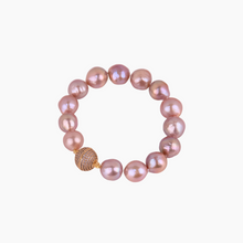 Load image into Gallery viewer, Large Pink Pearl Knotted Bracelet