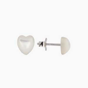 Mother oF Pearl Heart Studs