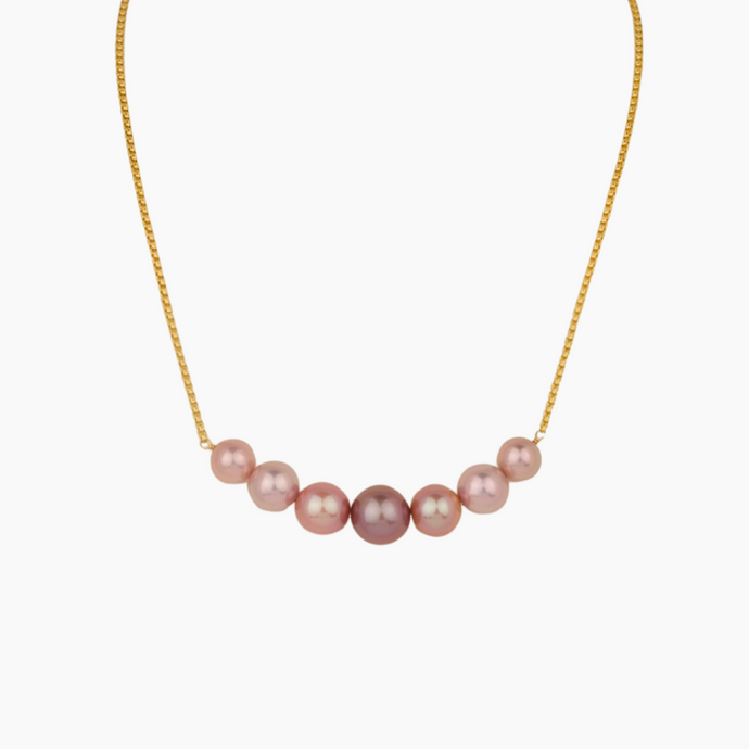 Pink Cali Pearl Necklace