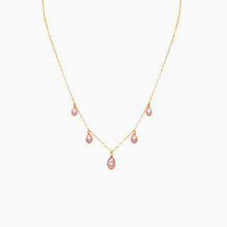 555 Pink Keshi Pearl Necklace