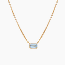 Load image into Gallery viewer, Aquamarine Birthstone Necklace