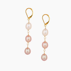 Ombré Pink Koi Pearl Earring