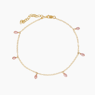 Pink Keshi Pearl Anklet