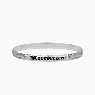 Hawaiian Heirloom Bangle in Silver handcrafted in Hawaii