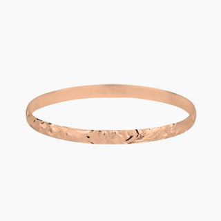Hawaiian Heirloom Bangle in rose gold handcrafted in Hawaii