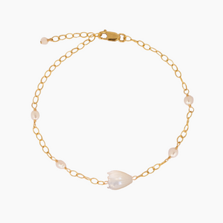 White Pikake Keshi Pearl Bracelet