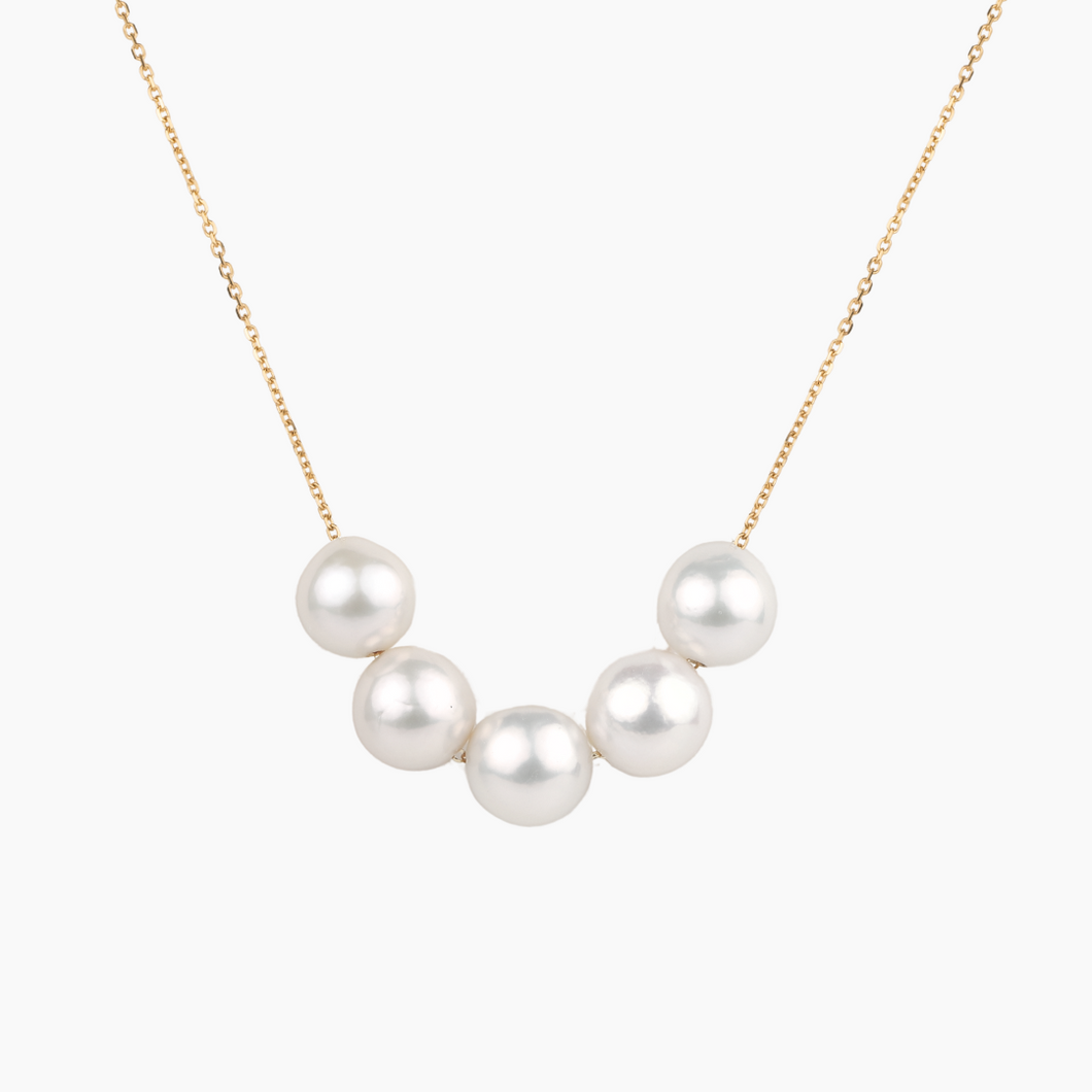 Jenny White Pearl Floating Necklace