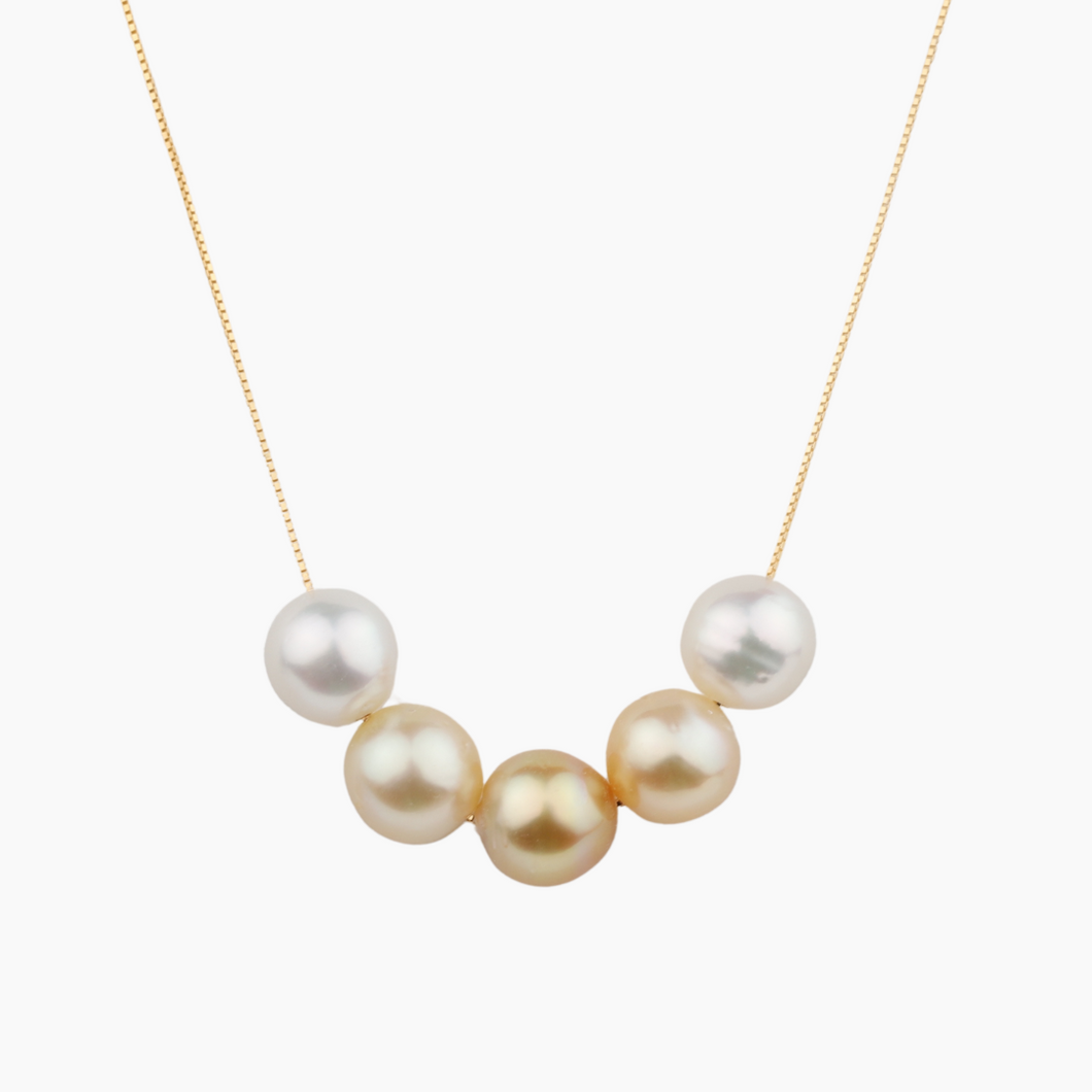 Ombré Golden South Sea Pearl Necklace