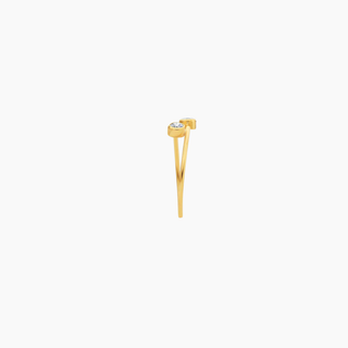 Bypass Bezel CZ Ring